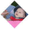 Diamond Baby Photo Labels With Text